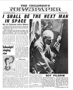 Colonel John Glenn, Titelseite der 